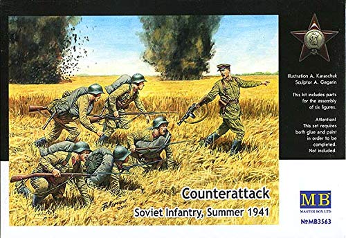 Amazon.co.jp: 1/35 マスターボックス ソ連 赤軍歩兵突撃シーン1941年